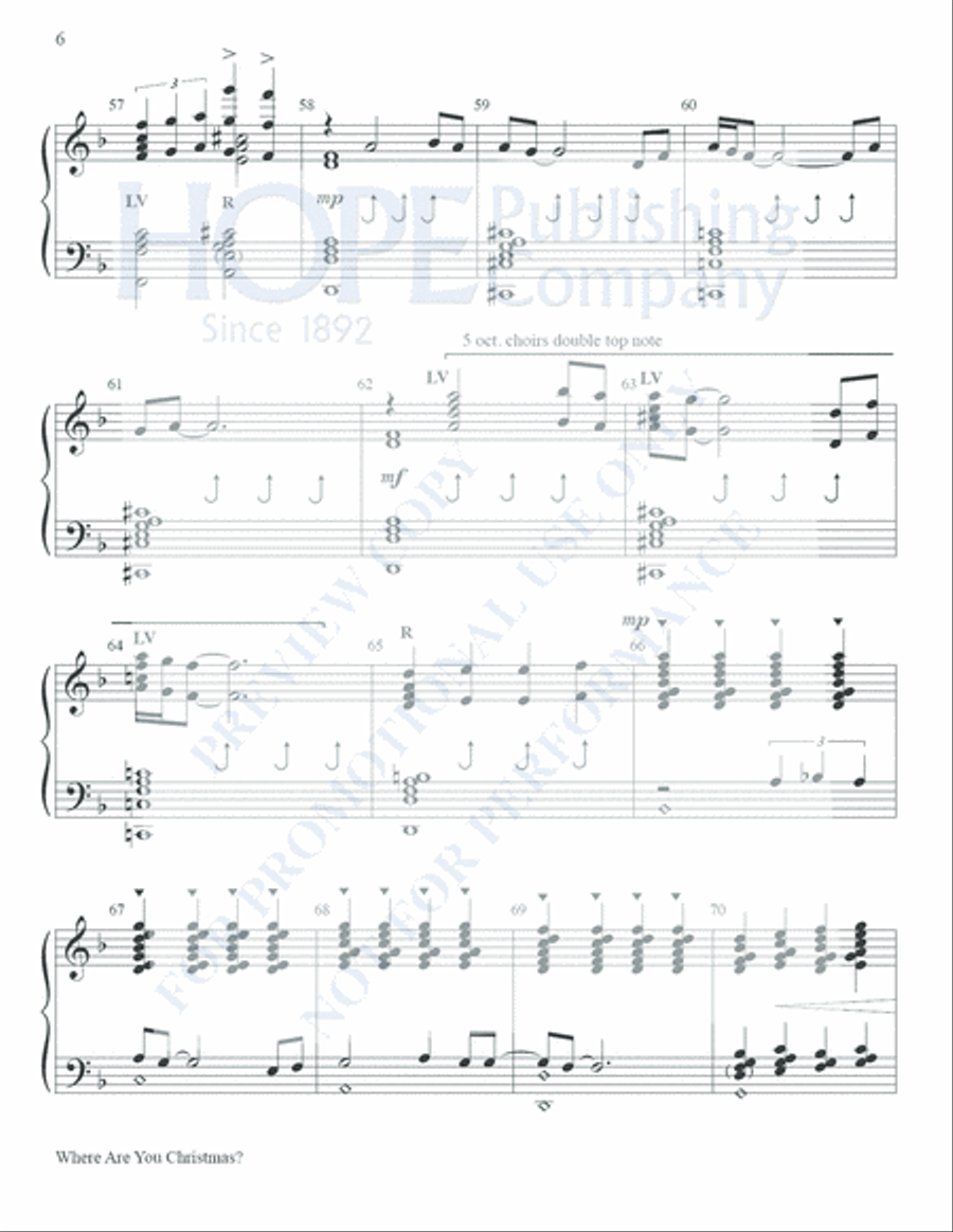 Where Are You Christmas? Where Are You Christmas? Handbell Choir scores gallery preview page 7