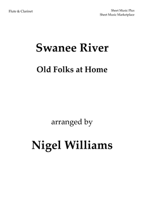 Book cover for Swanee River (Old Folks at Home), for Flute and Clarinet Duet