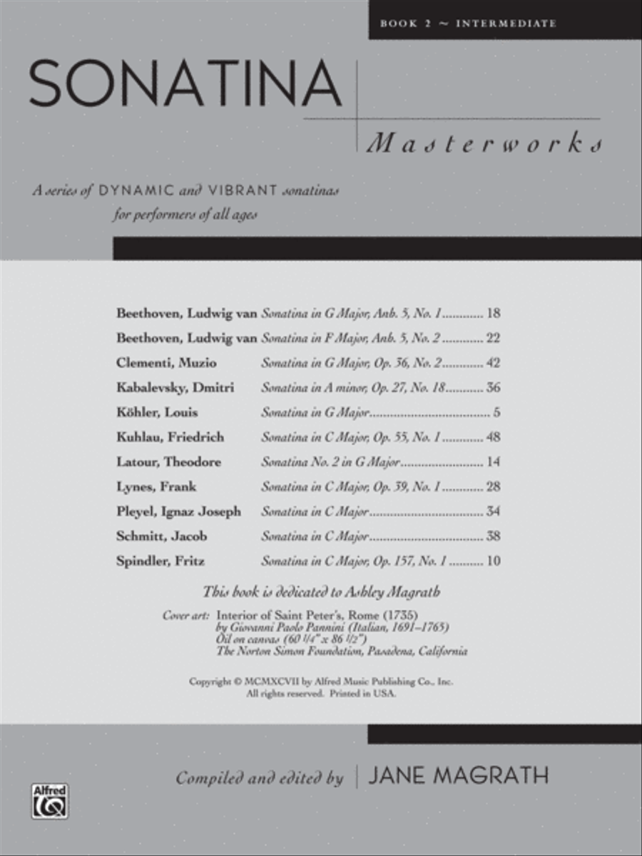 Sonatina Masterworks, Book 2 Piano Solo scores gallery preview page 2
