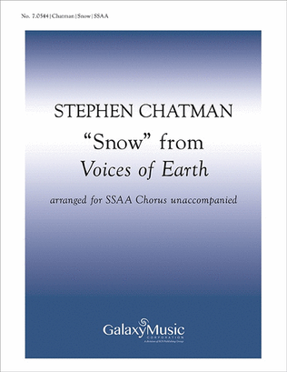 Book cover for Voices of Earth: 2. Snow