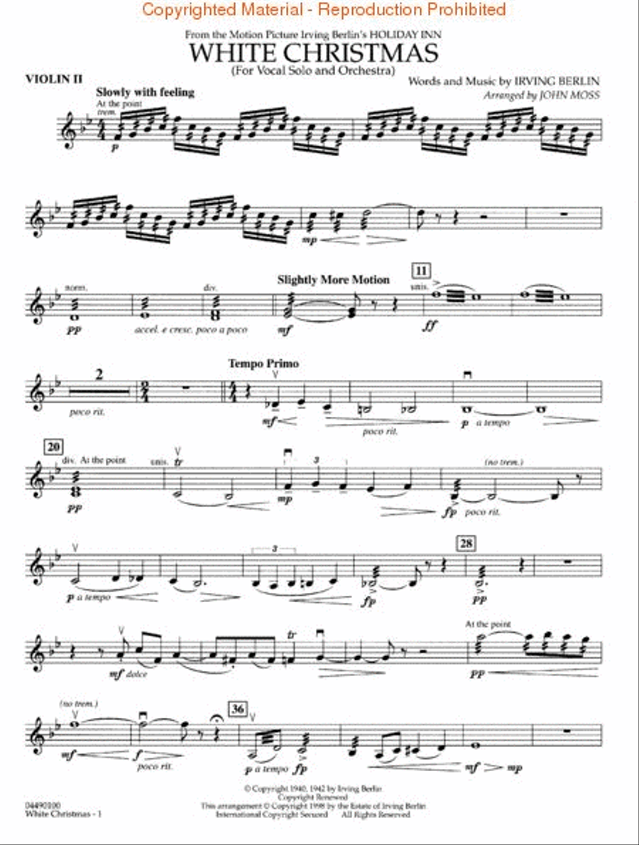 White Christmas White Christmas Full Orchestra scores gallery preview page 3