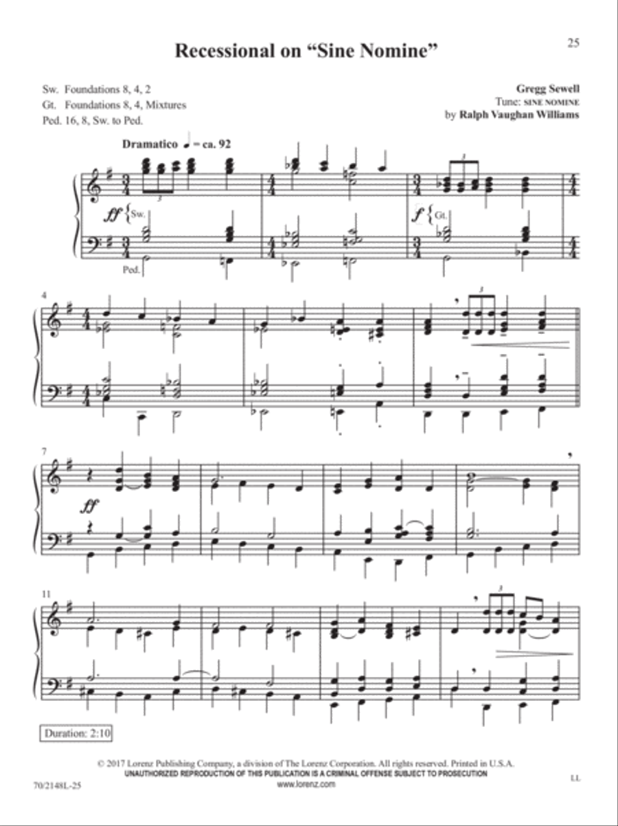 Easy Organ Library, Vol. 64 Organ Solo scores gallery preview page 10
