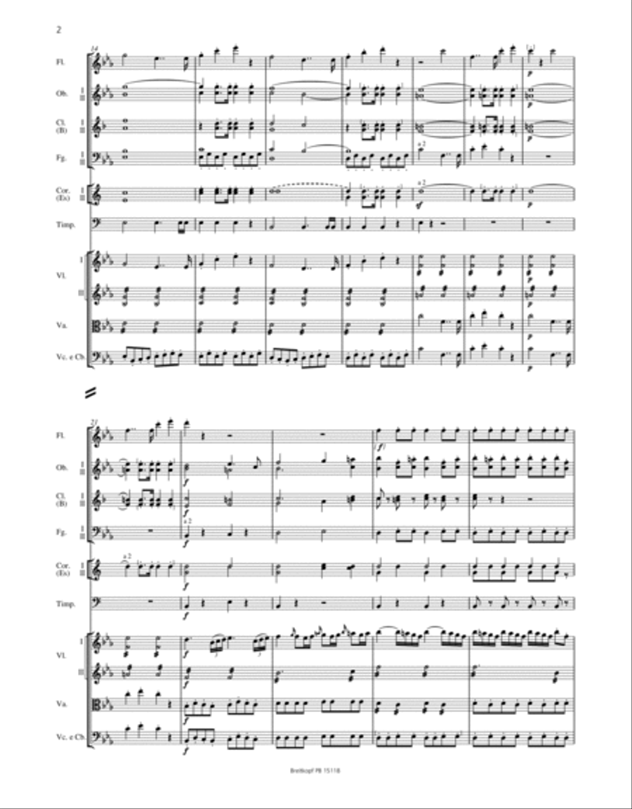 Trumpet Concerto in E major Orchestra scores gallery preview page 3