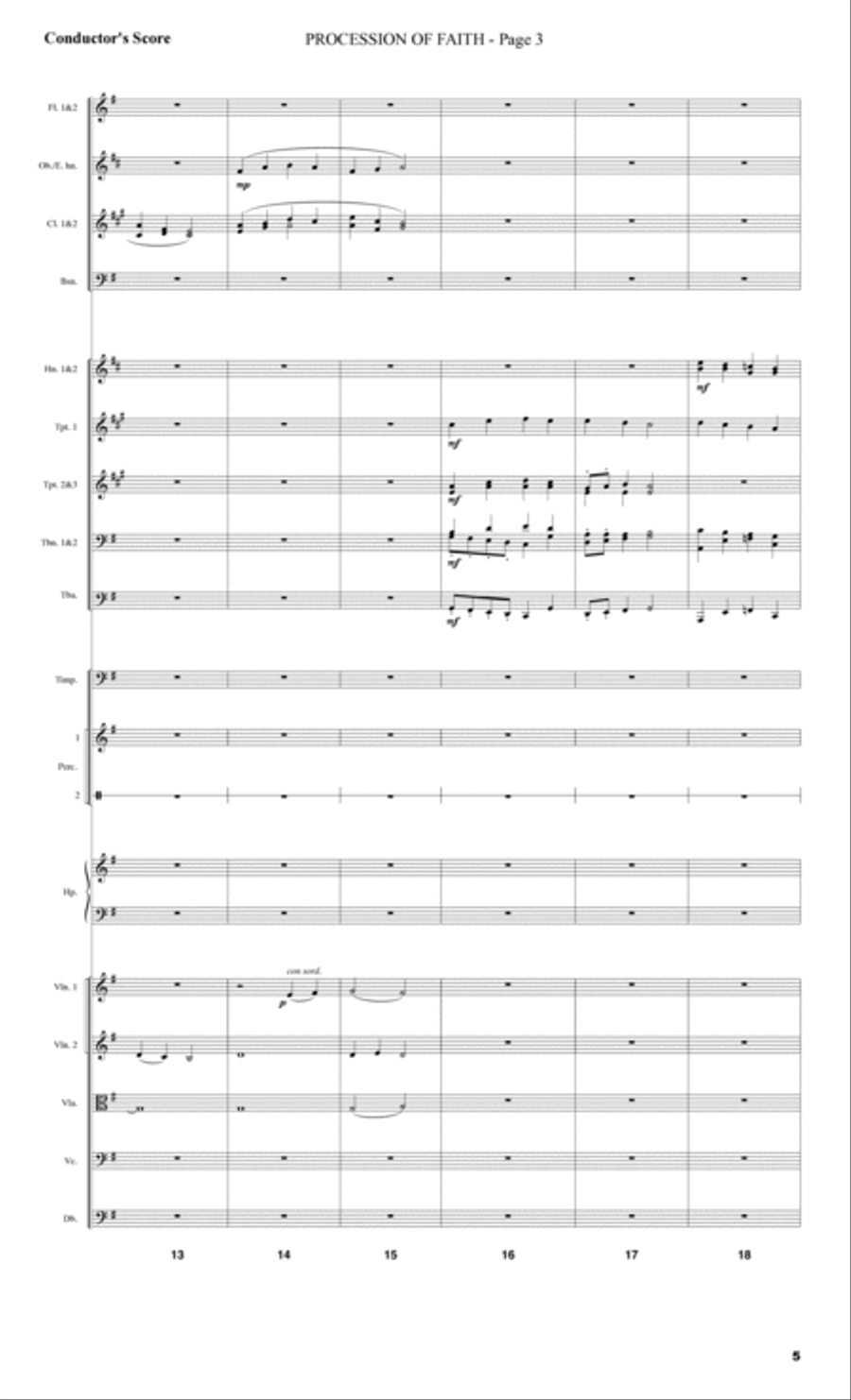 Festival of Faith - Score Choir scores gallery preview page 3