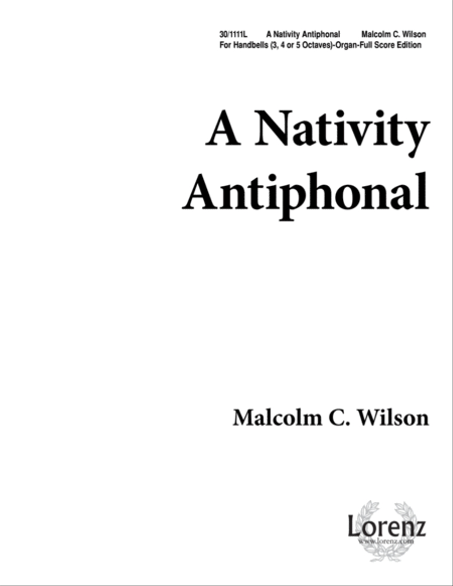 A Nativity Antiphonal - Organ Score Organ scores gallery preview page 1