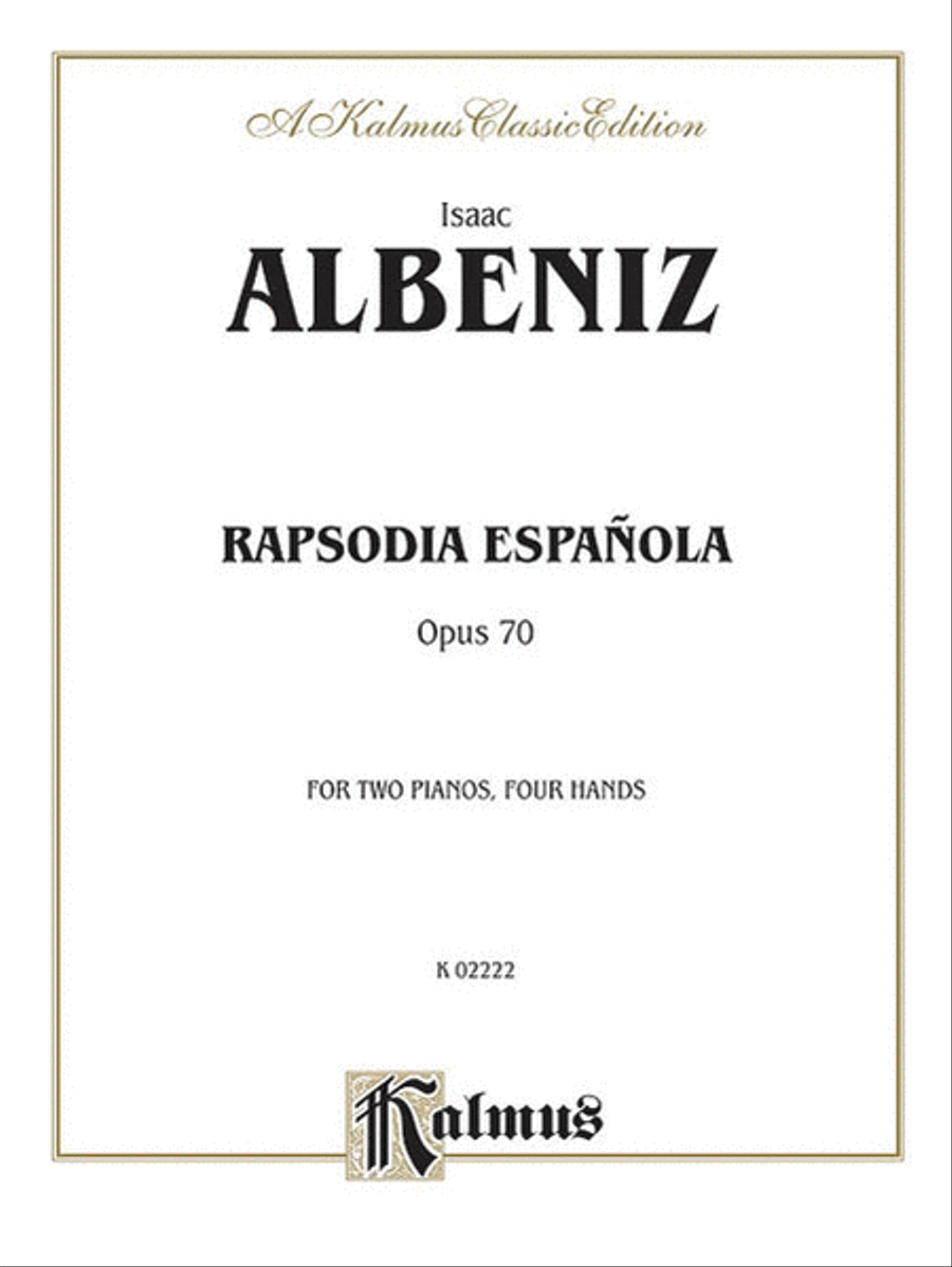 Rapsodia Espanola Op 70 Small Ensemble scores gallery preview page 1