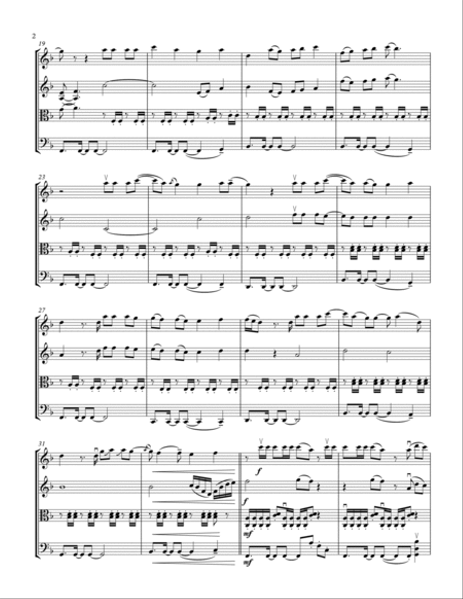 Shake It Out Shake It Out String Quartet scores gallery preview page 2
