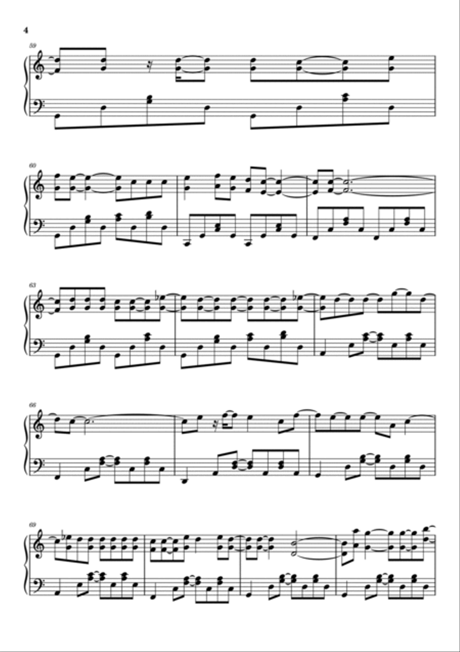 Mr. Jones Piano Solo scores gallery preview page 4