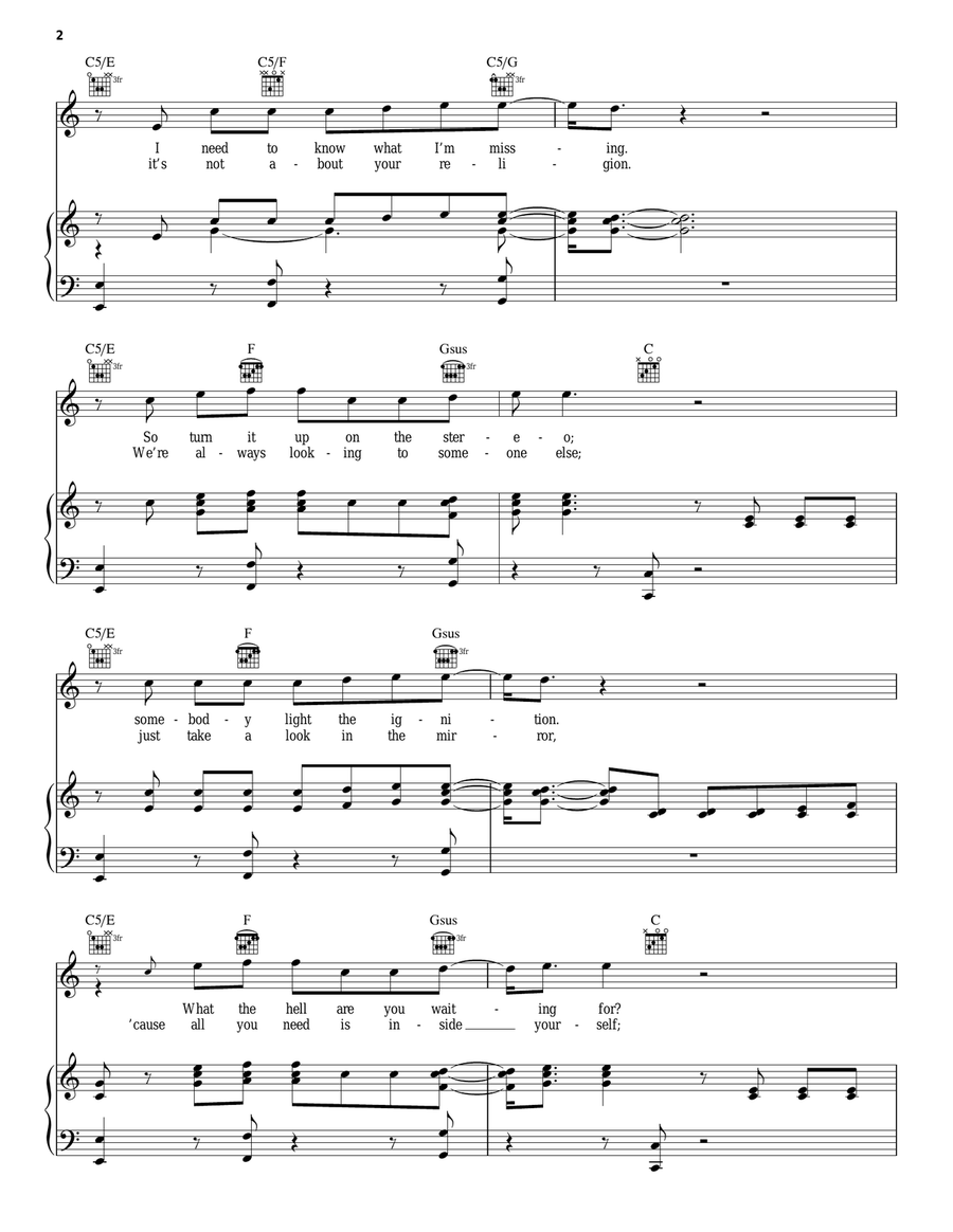I Really Want It Acoustic Guitar scores gallery preview page 2