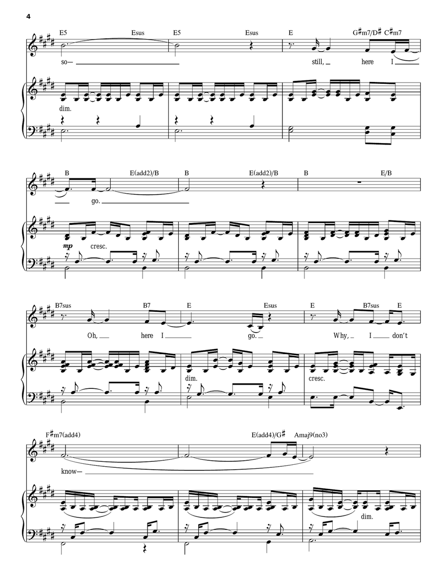 Here I Go (from If/Then: A New Musical) Piano, Vocal scores gallery preview page 4