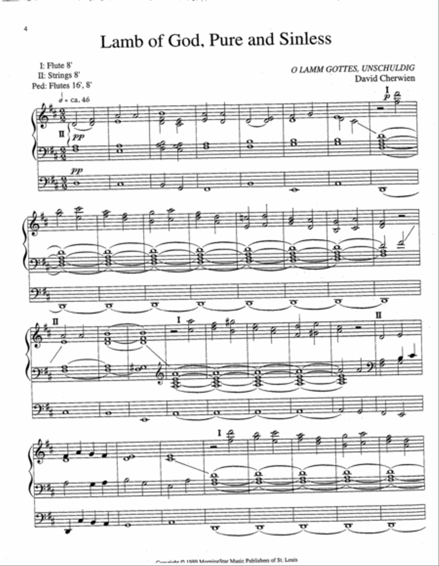 The MorningStar ORGANIST'S COMPANION Music with Minimal Pedal - Lenten Season Organ scores gallery preview page 2