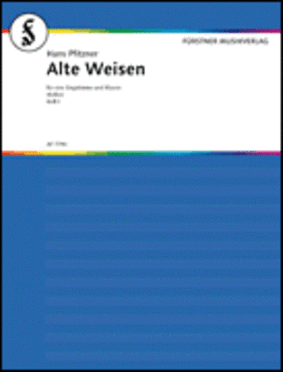 Pfitzner H Alte Weisen Op33 Bd1 (ep) High Voice scores gallery preview page 1