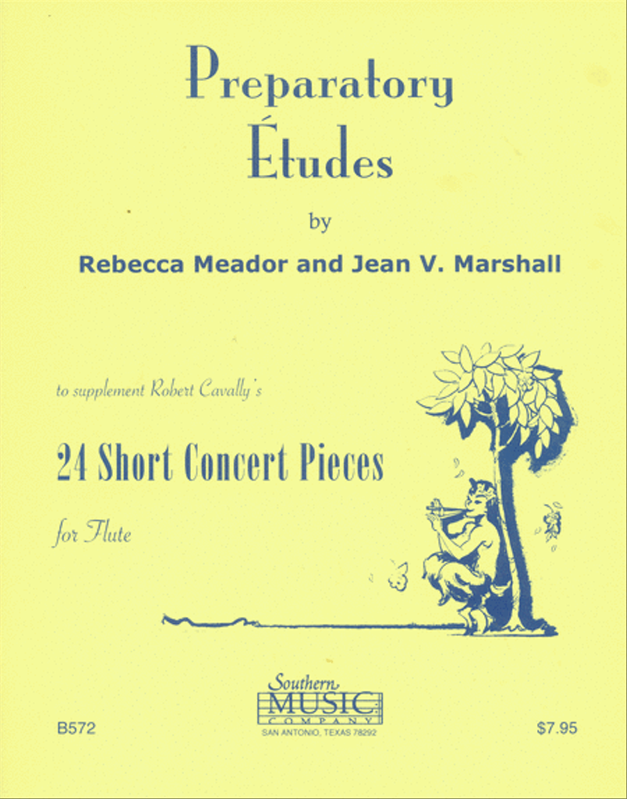 Preparatory Etudes for 24 Short Concert Pieces Flute scores gallery preview page 1