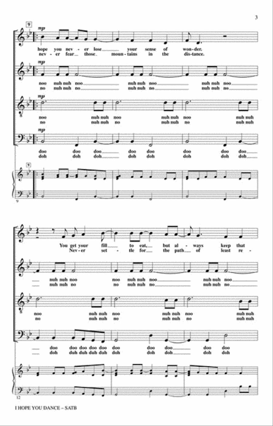 I Hope You Dance I Hope You Dance 4-Part scores gallery preview page 3