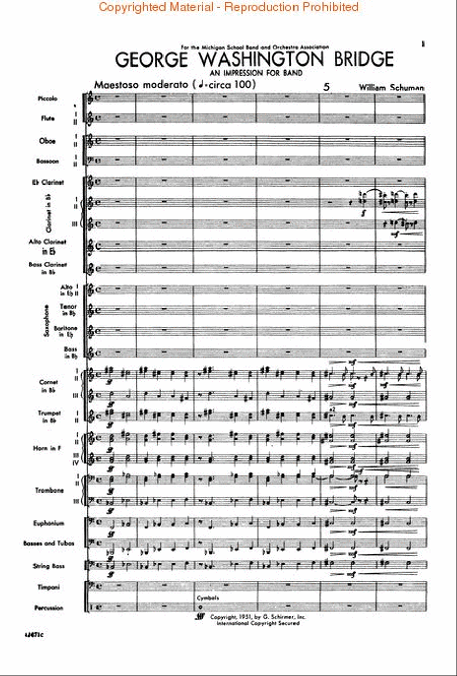 George Washington Bridge Orchestra scores gallery preview page 2