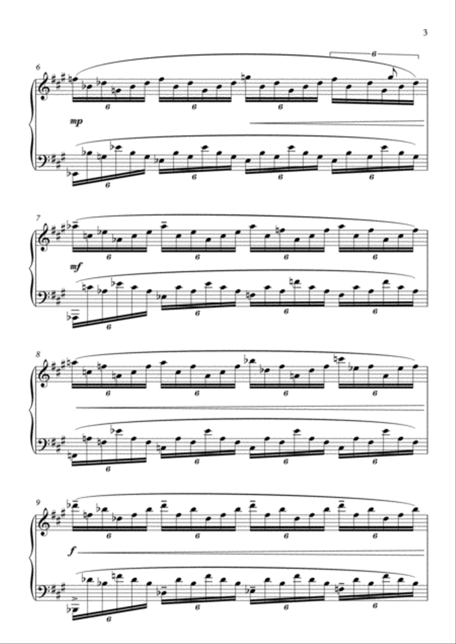 The Storm - N. Cossins (Original Piano Composition) Piano Method scores gallery preview page 3