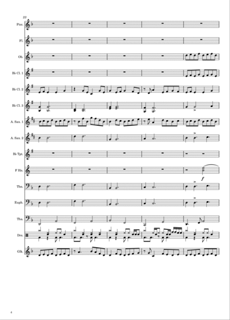 You Say Run Concert Band scores gallery preview page 4