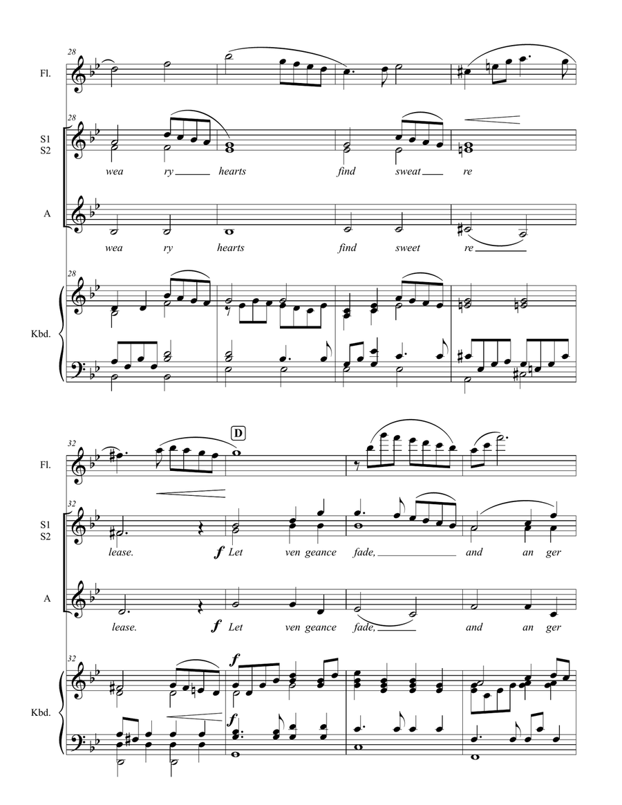 A Plea for Peace SSA scores gallery preview page 4