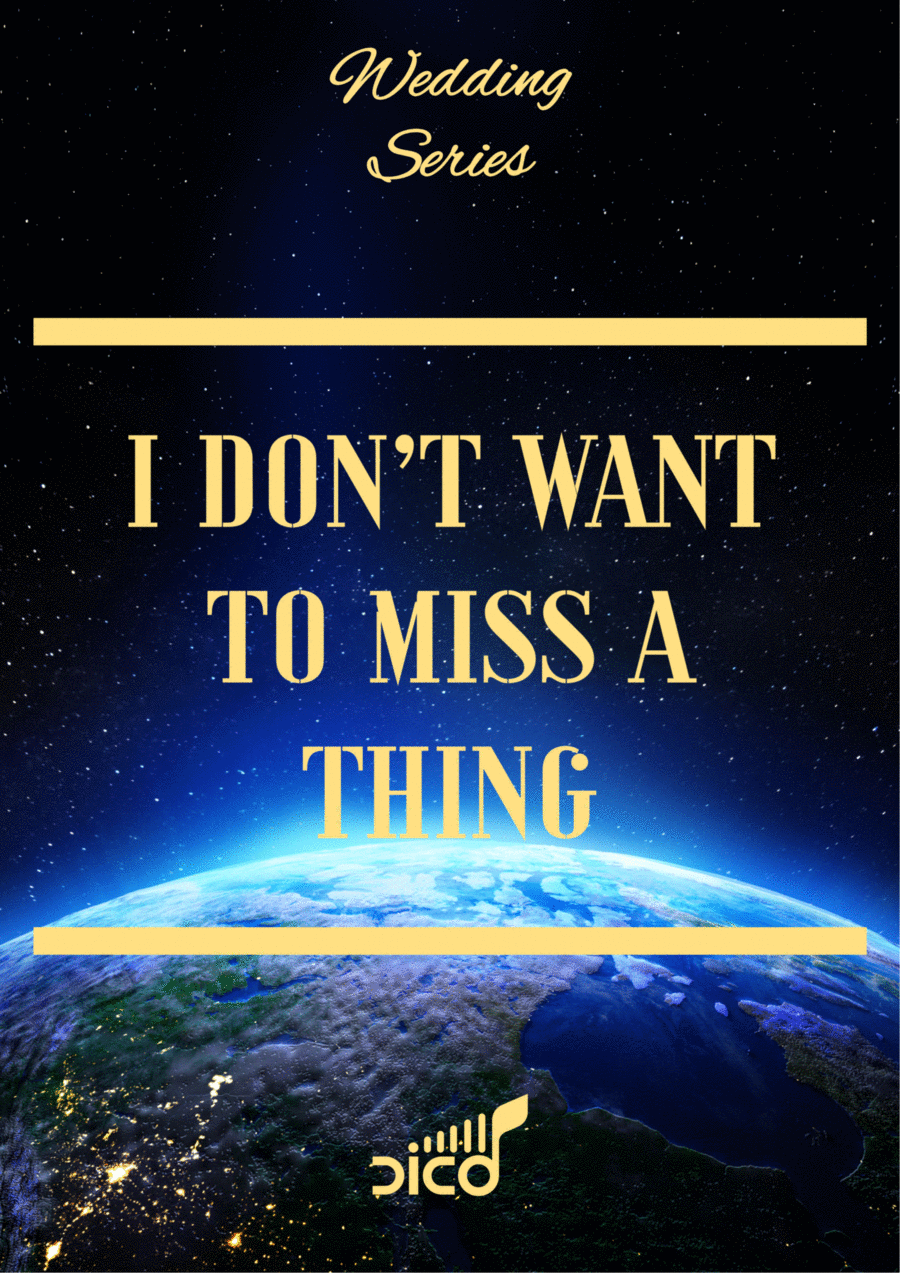 I Don't Want To Miss A Thing Piano scores gallery preview page 1