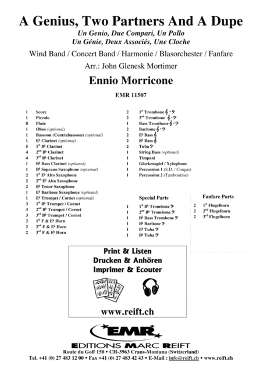 A Genius, Two Partners And A Dupe Concert Band scores gallery preview page 2