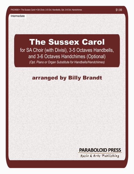 The Sussex Carol by Ralph Vaughan Williams SA - Digital Sheet Music