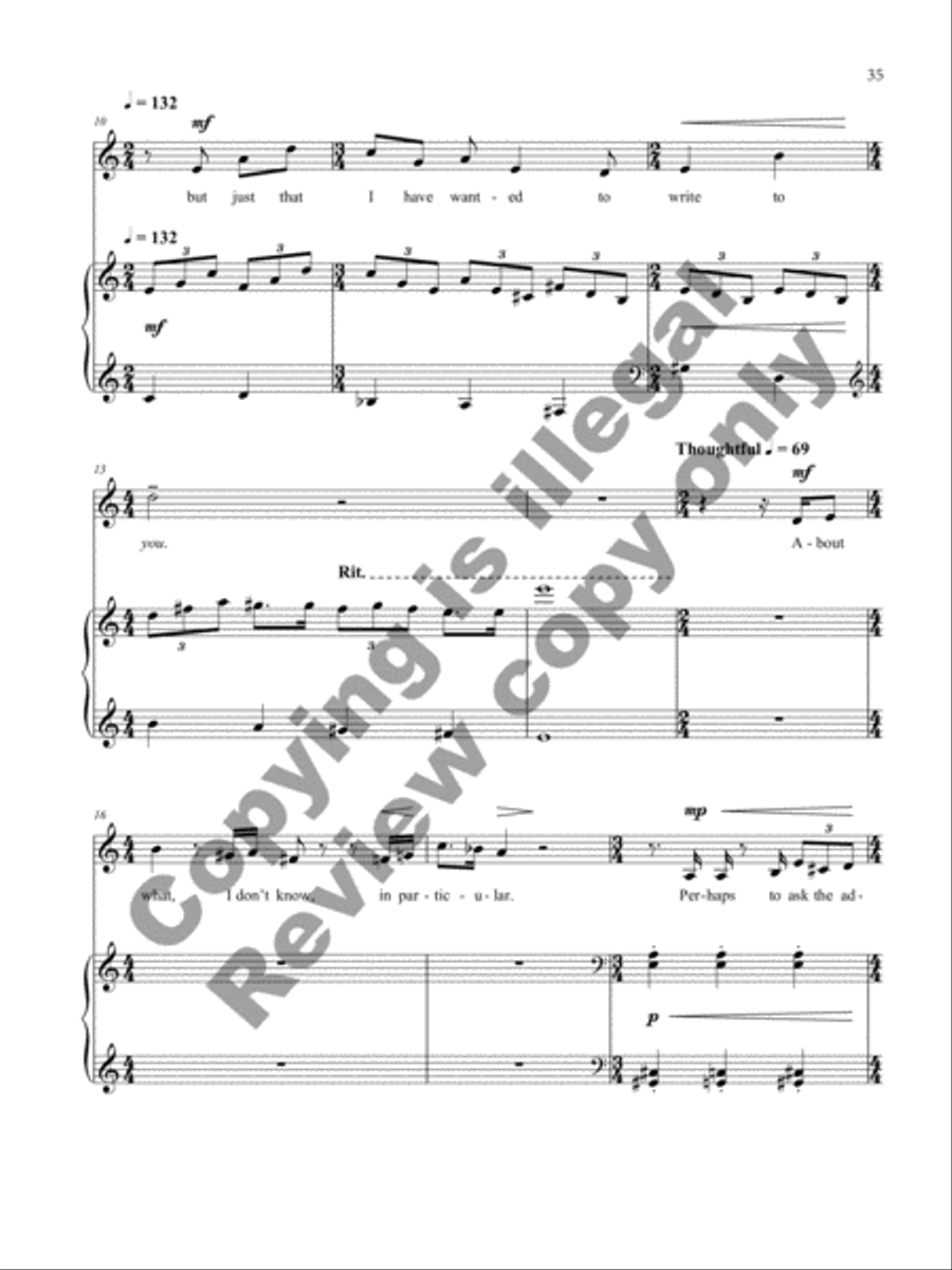 Letters from Edna Mezzo-Soprano Voice scores gallery preview page 32