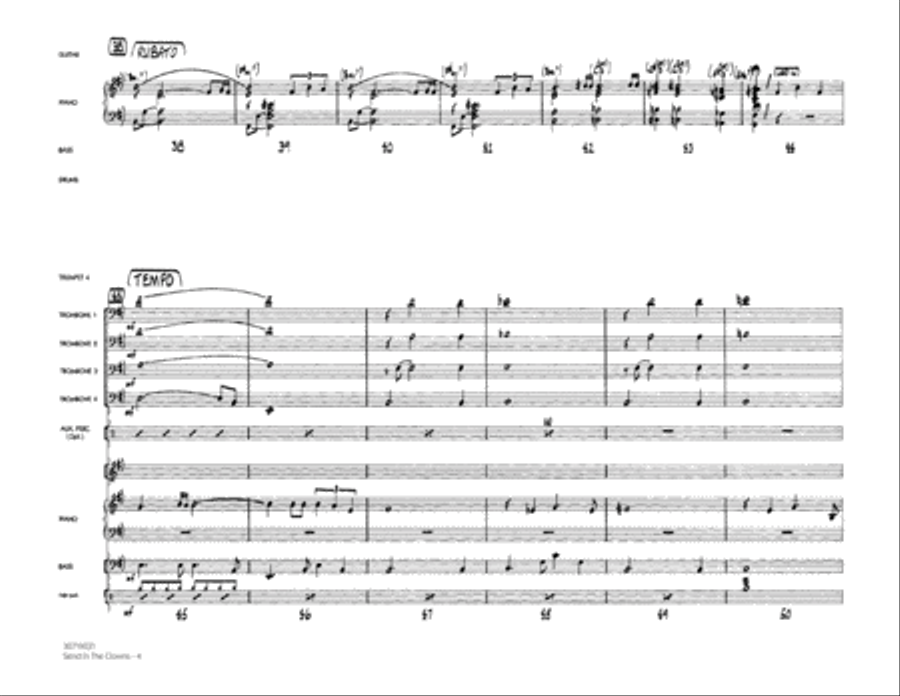 Send In The Clowns - Full Score Jazz Ensemble scores gallery preview page 4
