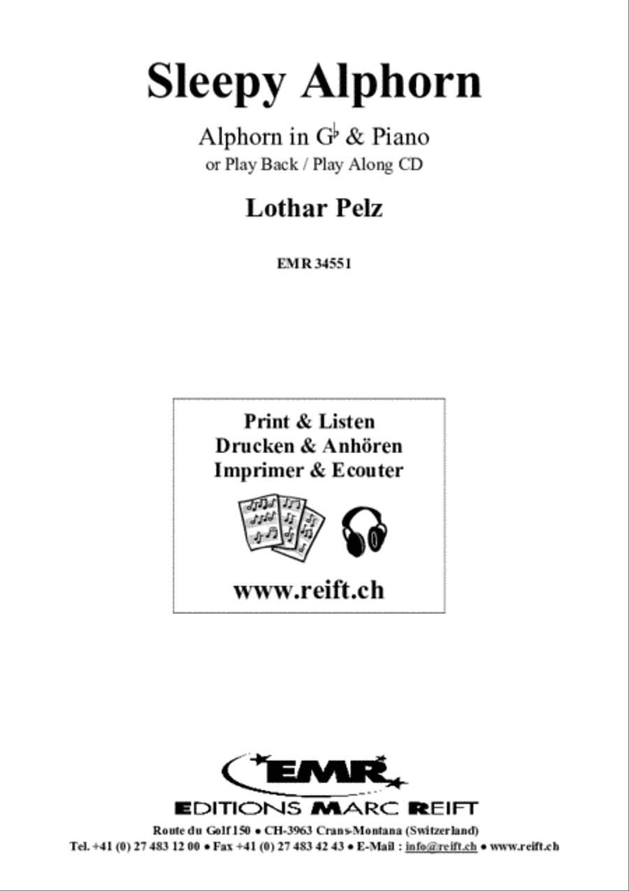 Sleepy Alphorn Piano Accompaniment scores gallery preview page 2