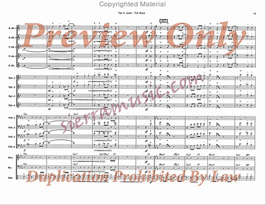 Fan It, Janet Big Band scores gallery preview page 14