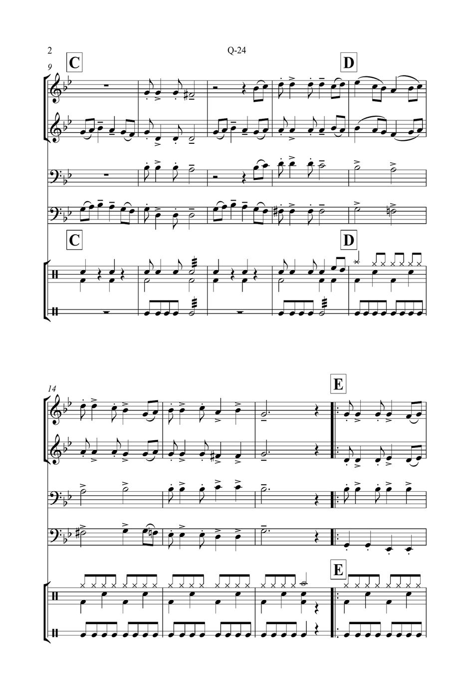 Q-24 Concert Band scores gallery preview page 2
