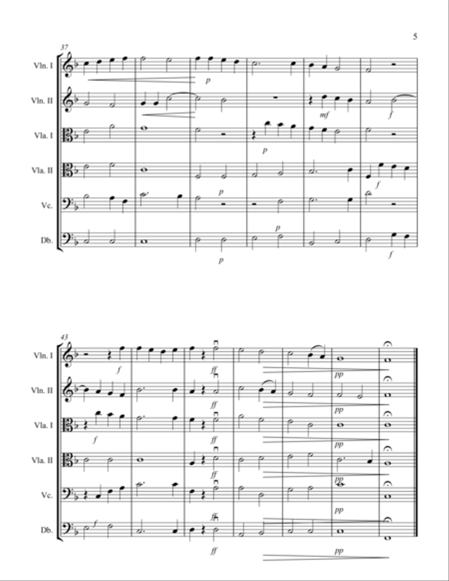 Abendlied Abendlied String Orchestra scores gallery preview page 5