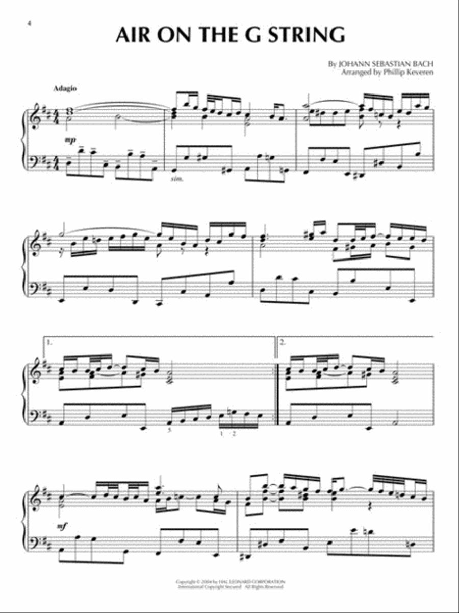 Classic Wedding Songs Piano Solo scores gallery preview page 5