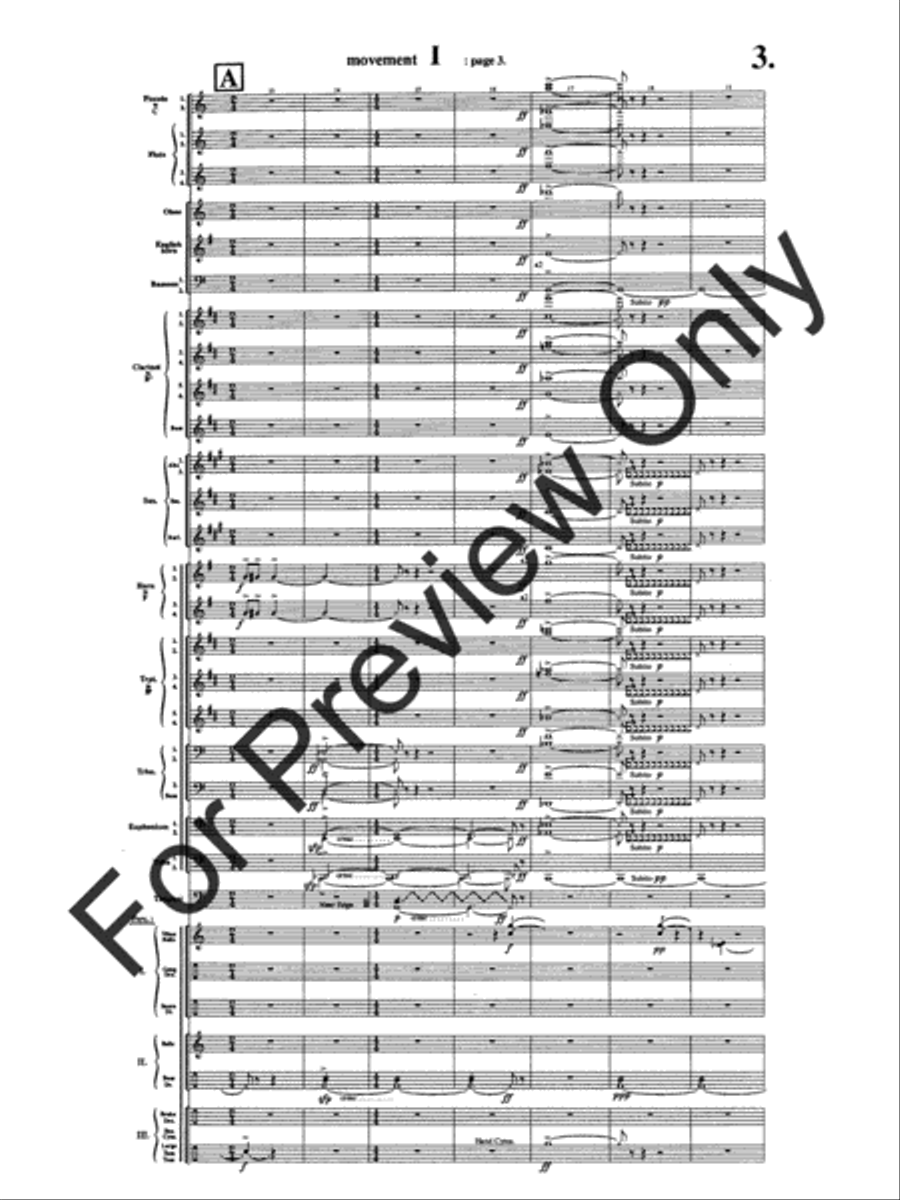 Symphony #1 In Memoriam Dresden 1945 Concert Band scores gallery preview page 7
