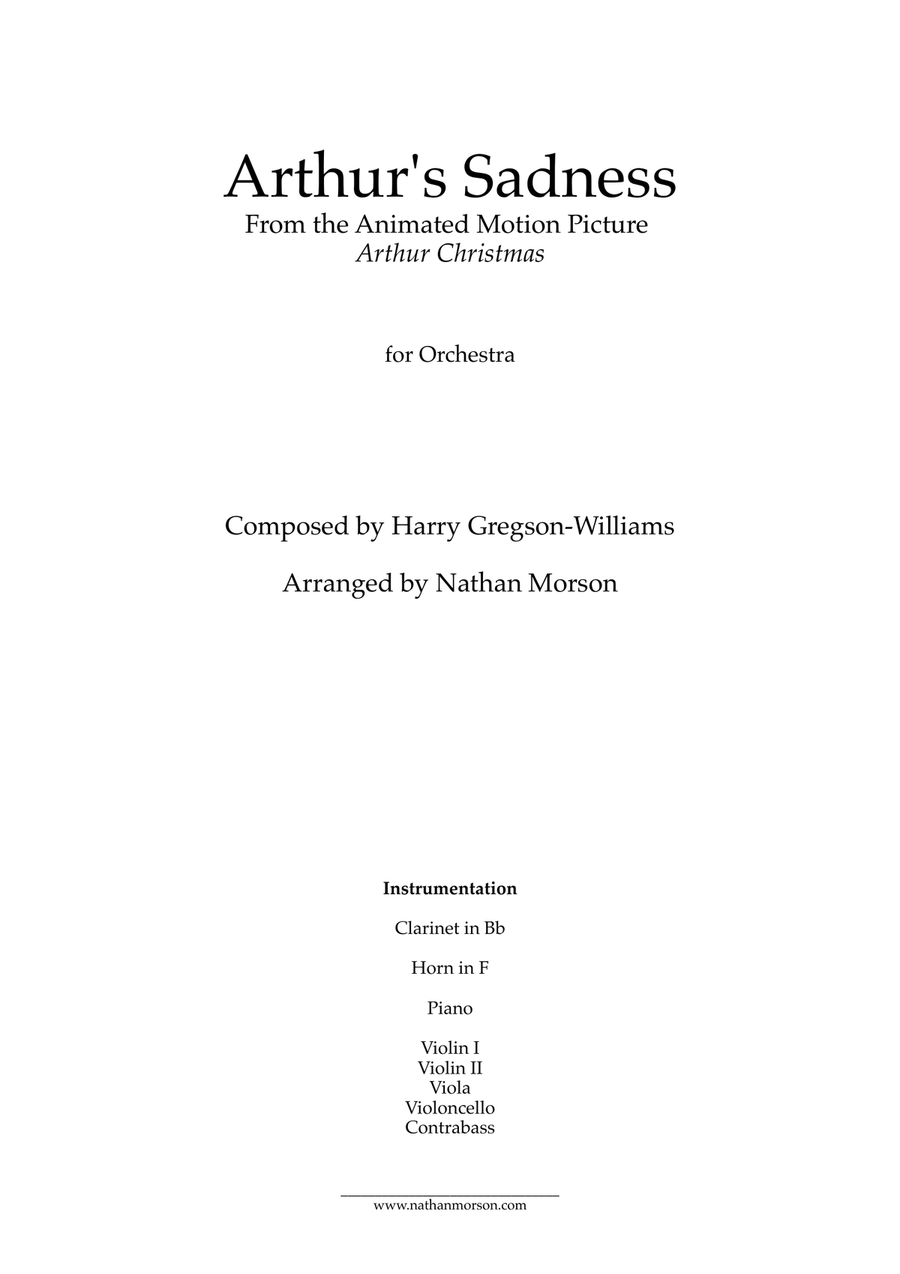 Book cover for Arthur's Sadness