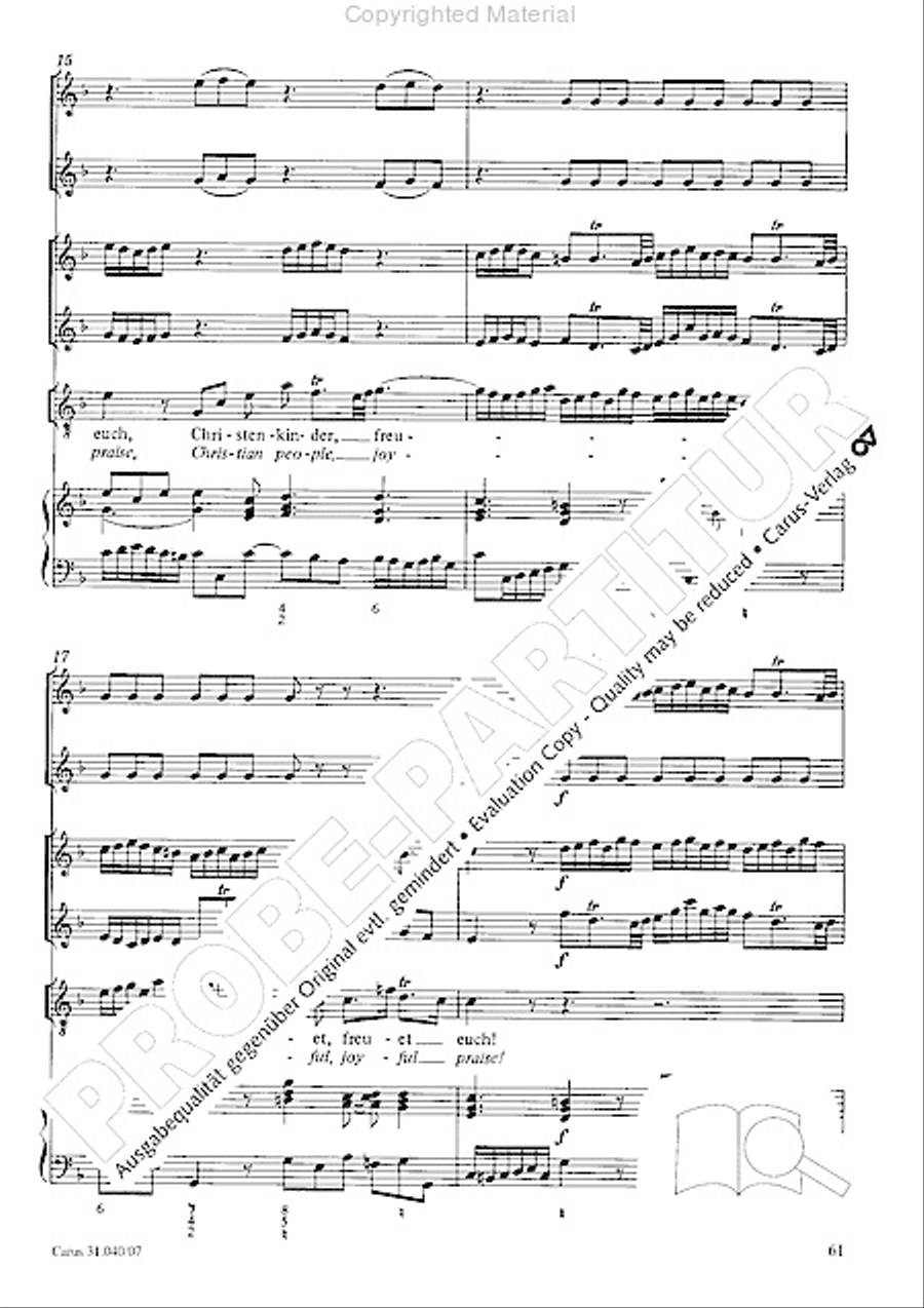 Christ was manifested for this purpose (Dazu ist erschienen der Sohn Gottes) ATB scores gallery preview page 63
