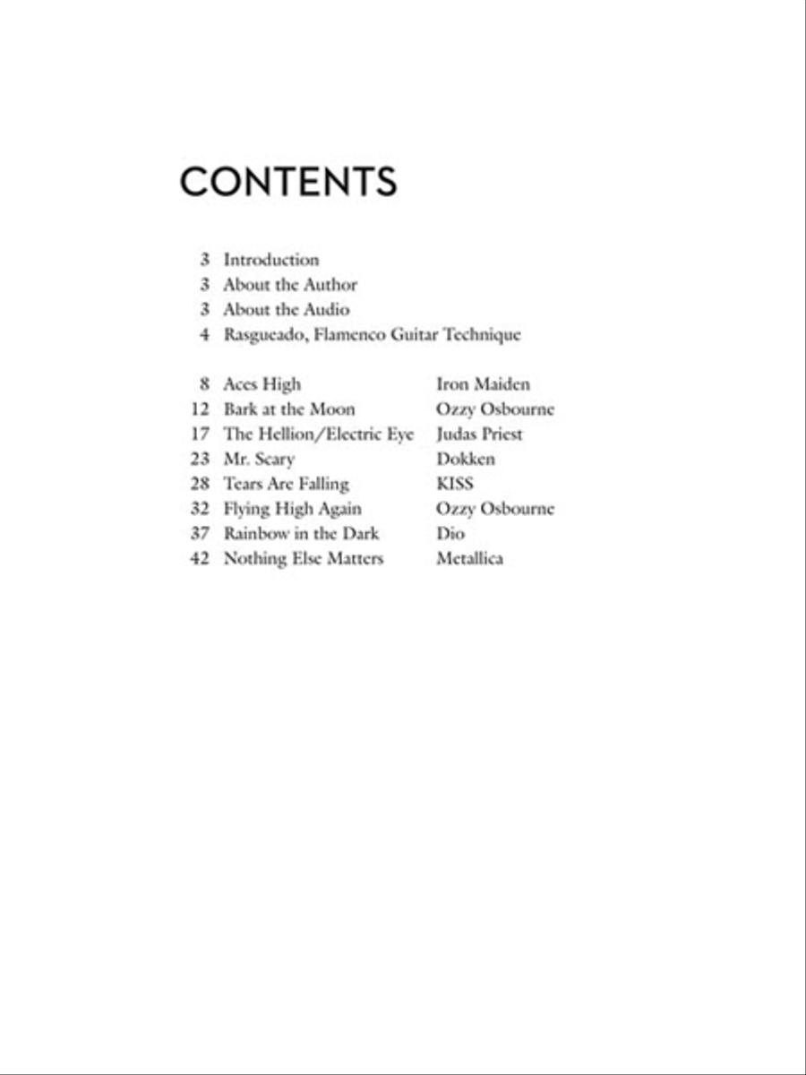 Metal Classics for Fingerstyle Guitar Acoustic Guitar scores gallery preview page 3