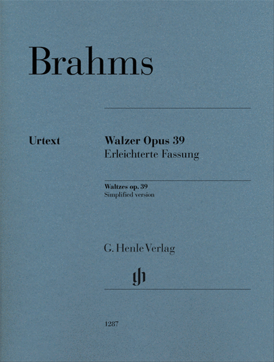 Waltzes Op. 39 Piano Solo scores gallery preview page 1