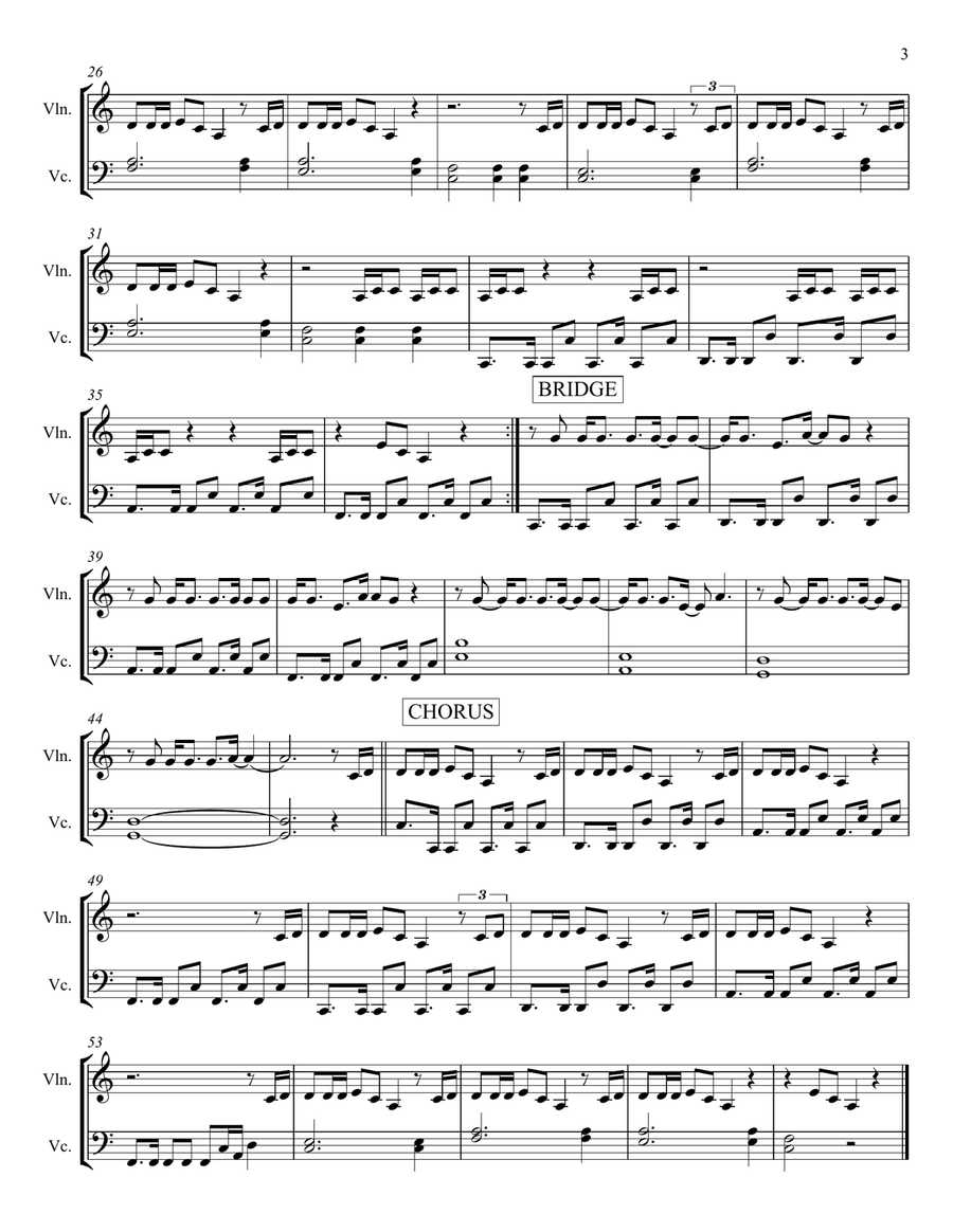 Delicate Delicate String Duet scores gallery preview page 3