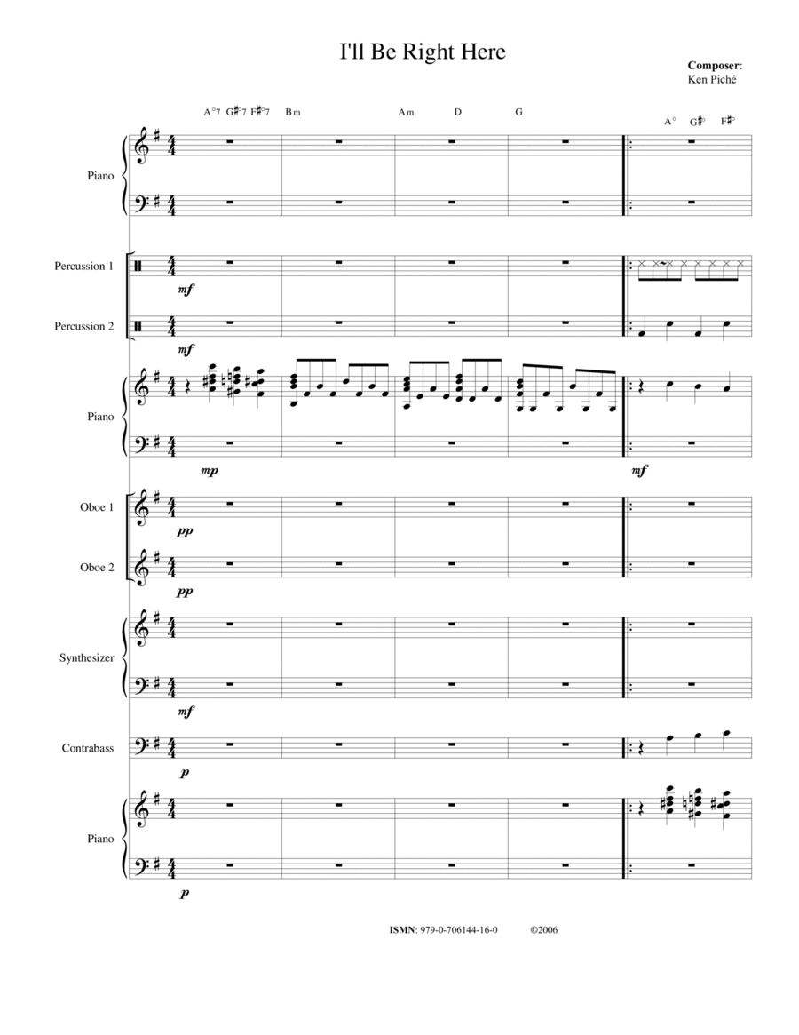 I'll Be Right Here Bassoon scores gallery preview page 1