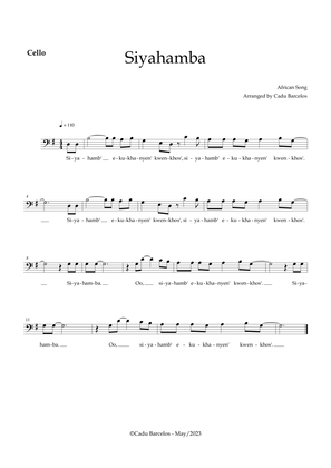 Siyahamba - Cello (African Song)