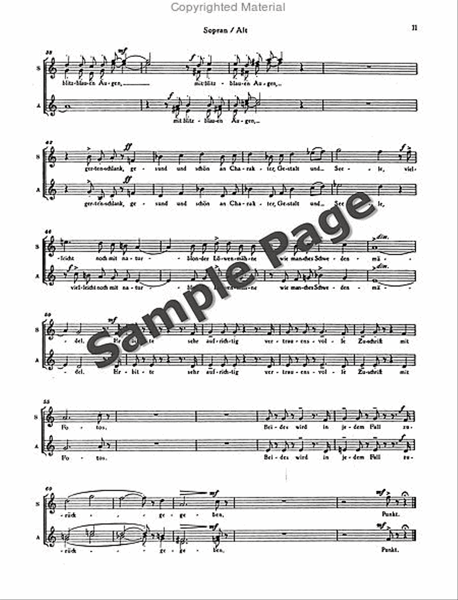 Heiratspostchorus/hpsi/db (sa) SA scores gallery preview page 12