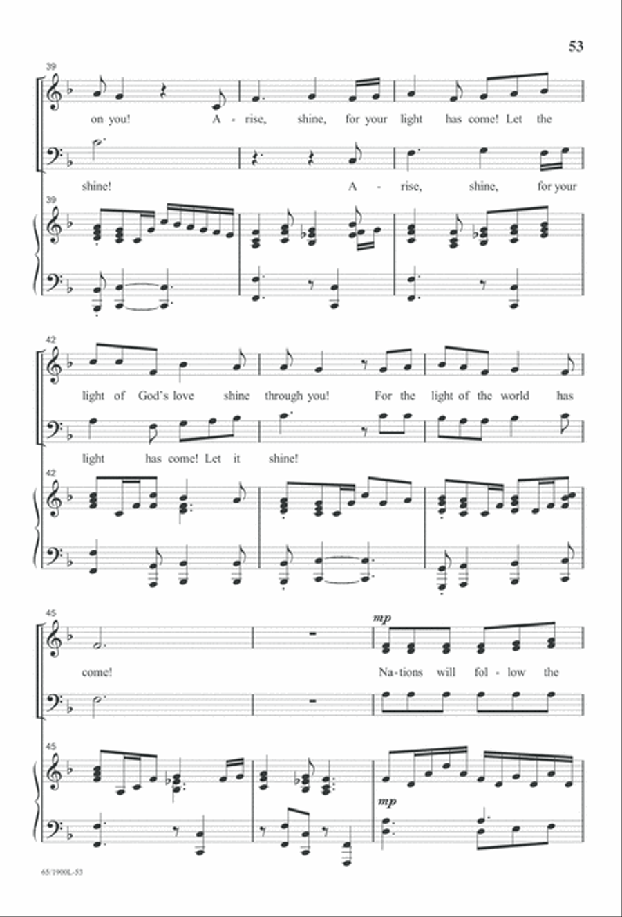 Love's Pure Light 3-Part scores gallery preview page 55