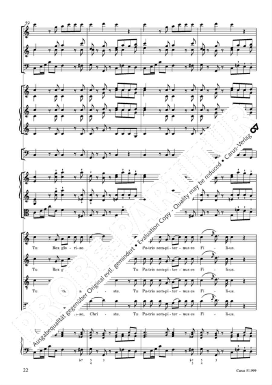 Te Deum Te Deum 4-Part scores gallery preview page 23