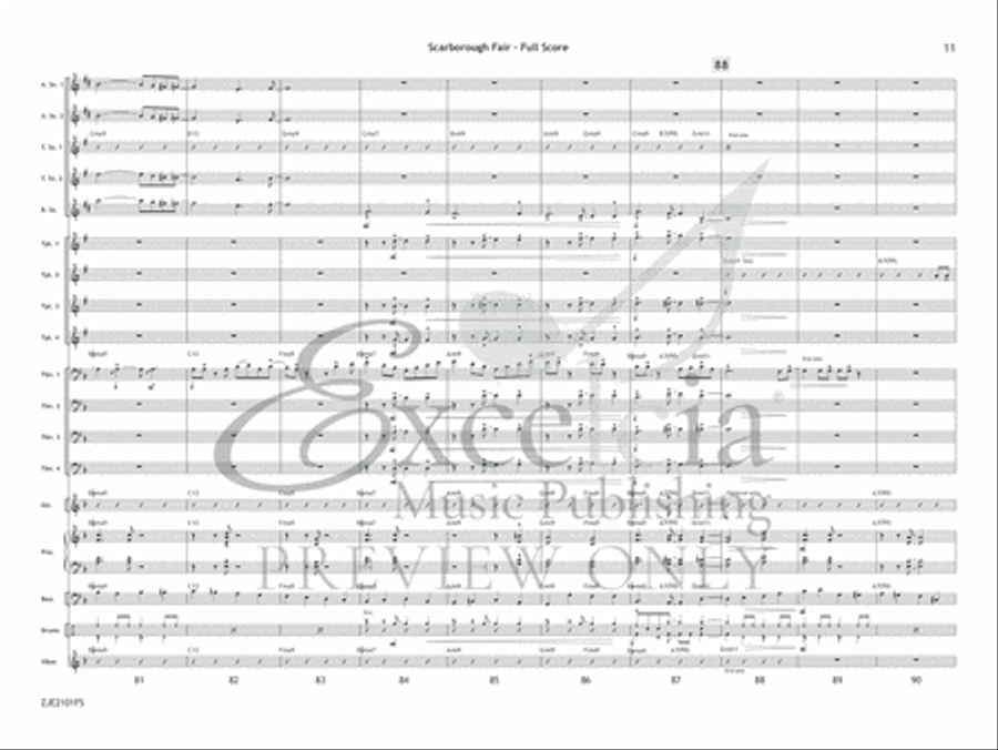 Scarborough Fair Jazz Ensemble scores gallery preview page 12