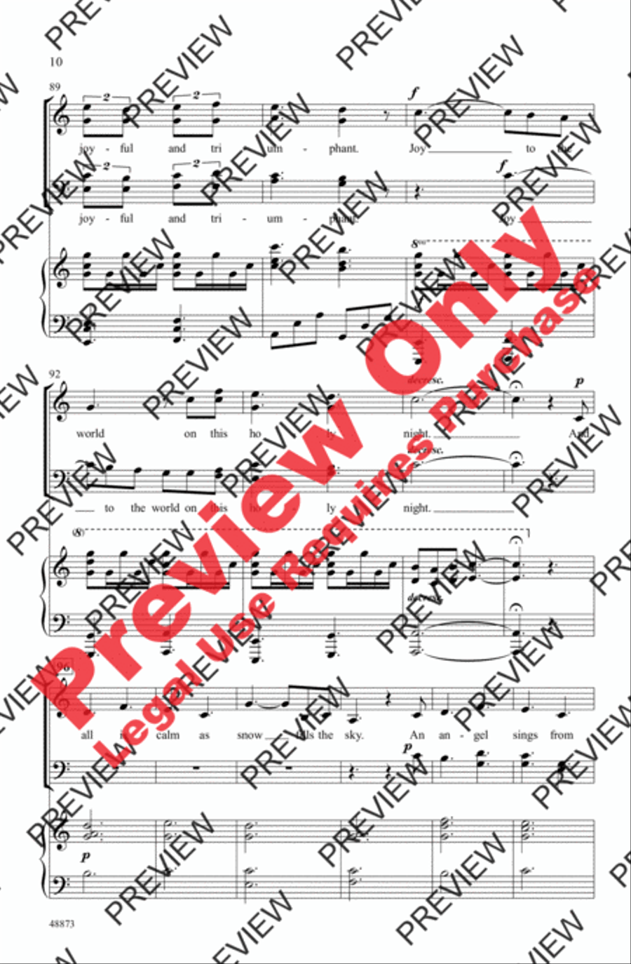 Castleton Carol Castleton Carol 4-Part scores gallery preview page 10