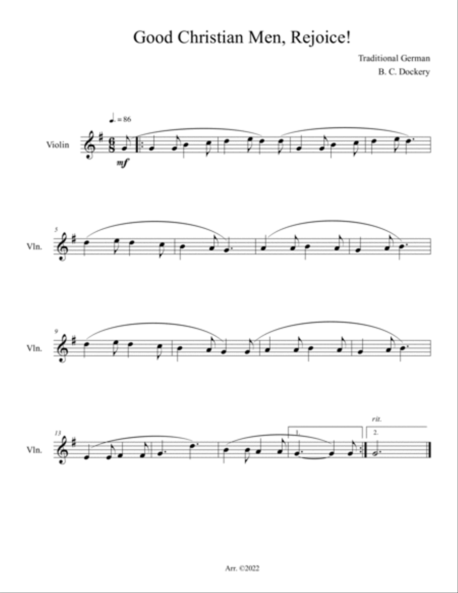 10 Christmas Solos for Violin (Vol. 4) Violin Solo scores gallery preview page 6