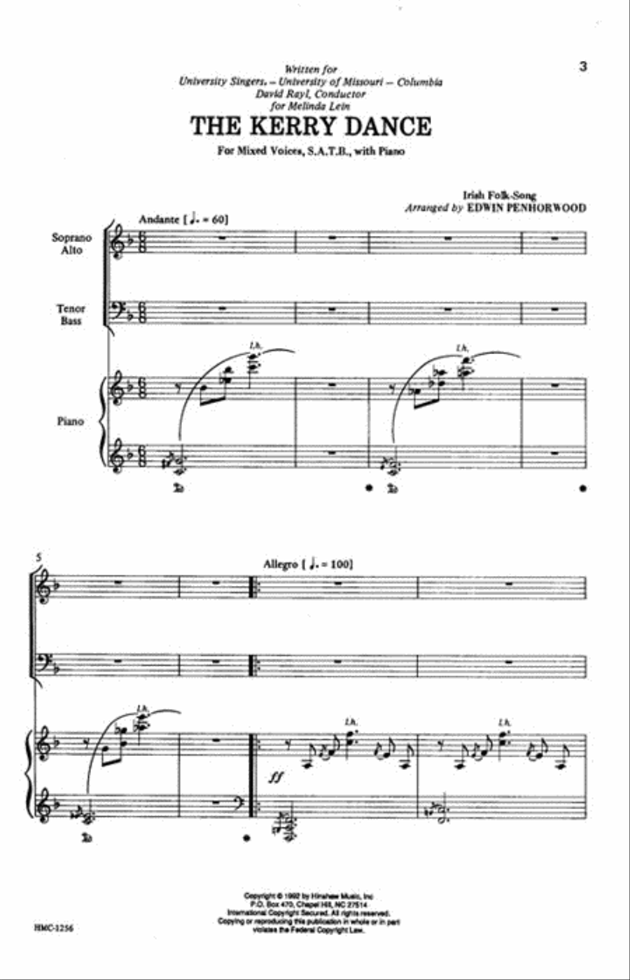 Kerry Dance Kerry Dance 4-Part scores gallery preview page 2