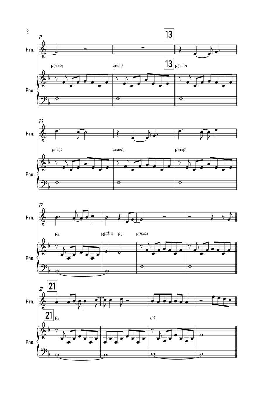 Cover Me In Sunshine Piano scores gallery preview page 2