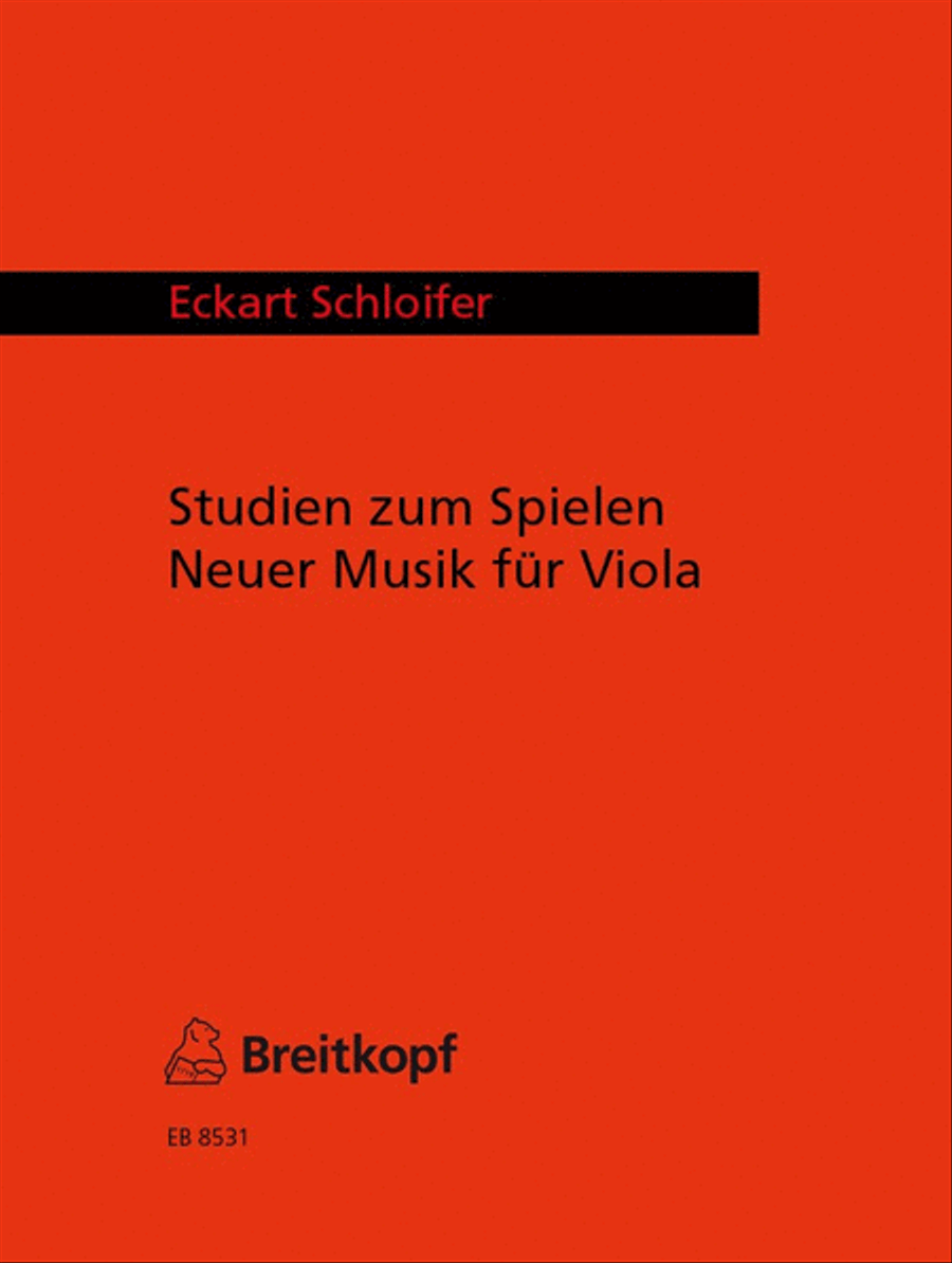 Studies for Playing Contemporary Music Viola Solo scores gallery preview page 1