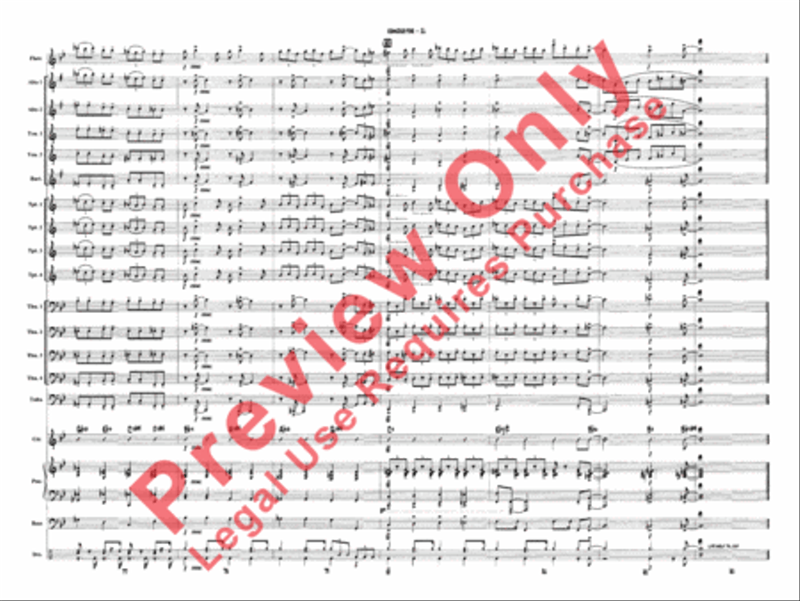 Blues in the Night Jazz Ensemble scores gallery preview page 14